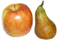 manzana y pera