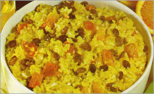 Arroz a la naranja