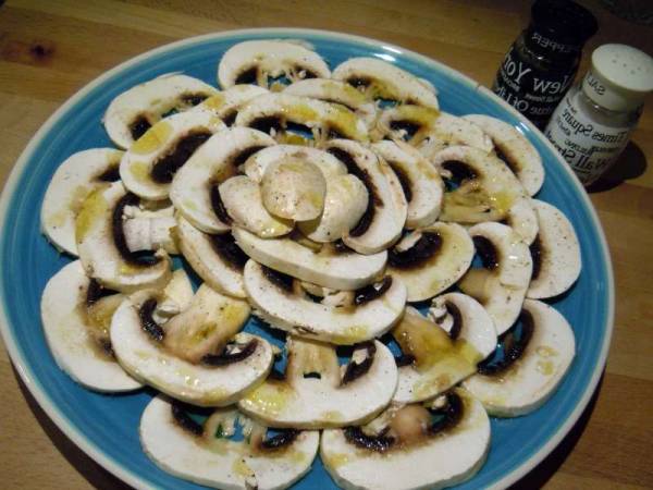 Carpaccio de champiñones