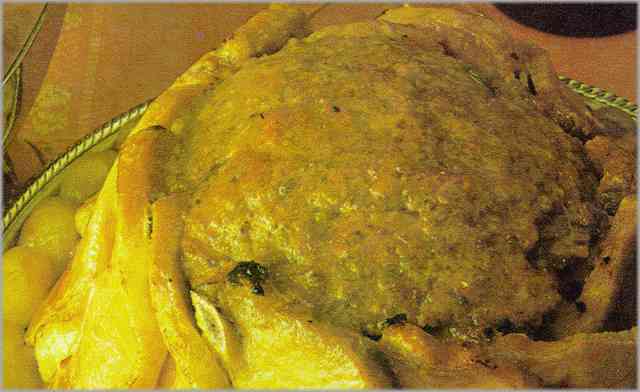 Chuletas de cerdo en corona