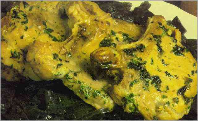 Chuletas de cerdo con lombarda