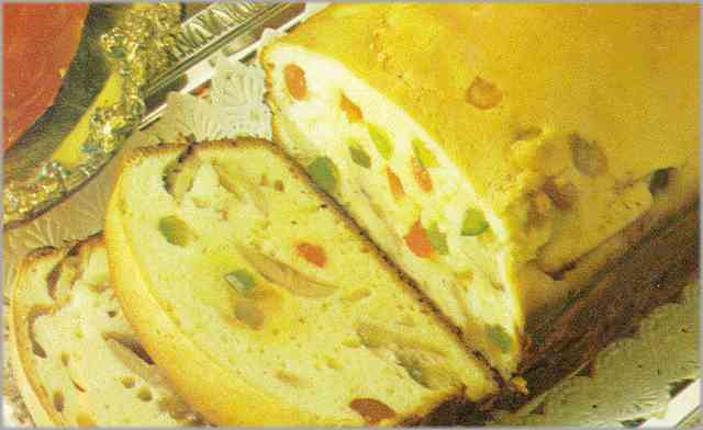 Dulce de plátanos y frutas