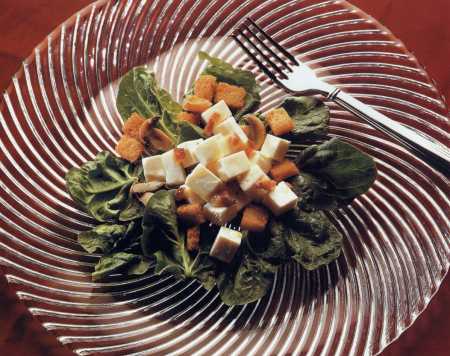 Ensalada de espinacas y queso