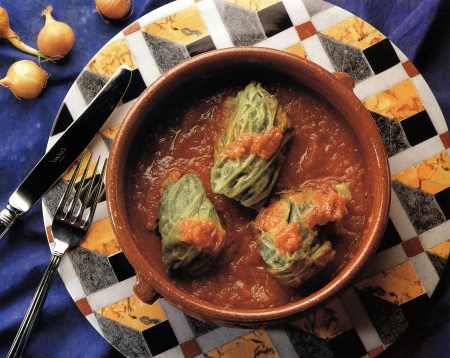 Farcellets de col rellenos