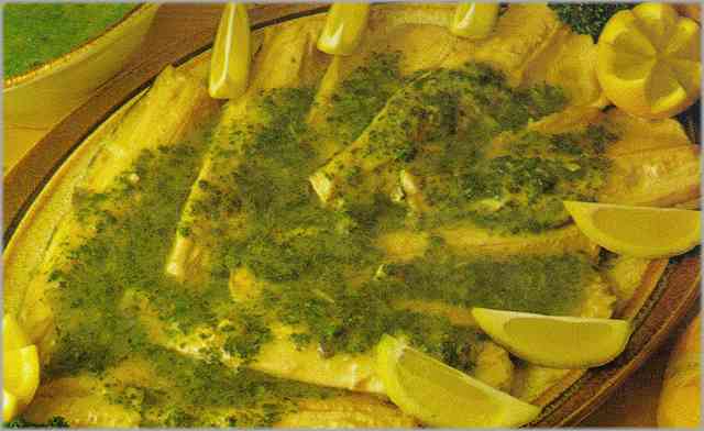 Filetes de pescado al vino blanco