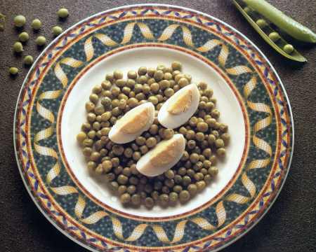 Gisantes al vino