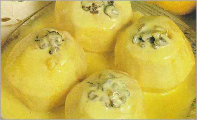 Manzanas a la crema