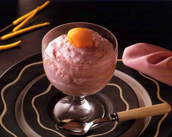 Mousse de fruta fresca