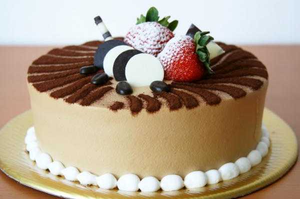 Pastel de moka envinado