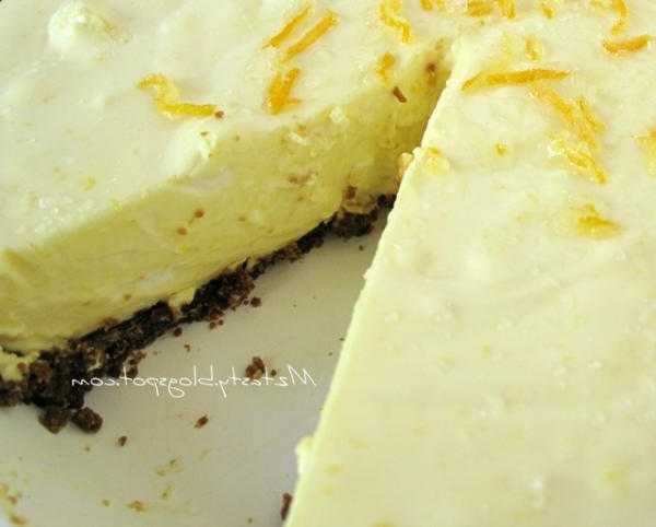 Pie frío de limón con merengue