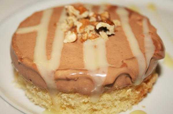 Semifrío de chocolate y avellana