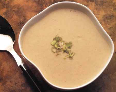 Crema de ajos y champiñones