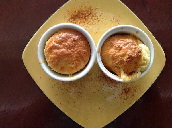 Souffle de queso mozzarella