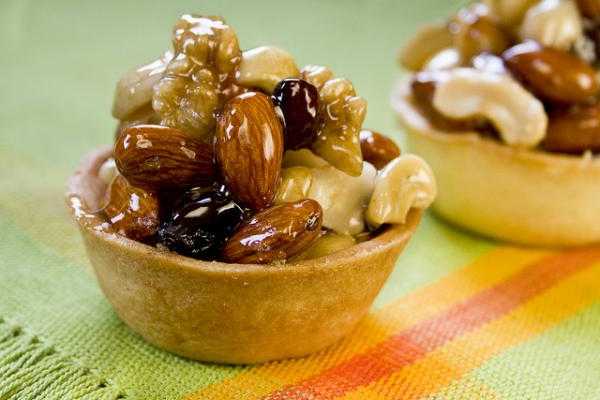 Tarta de navidad con frutos secos