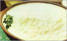 Arroz al gorgonzola