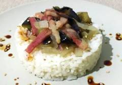 Arroz con berenjena