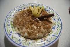 Arroz con leche cremoso