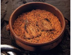 Arroz con sardinas