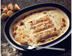 Canelones con bechamel