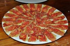 Carpaccio de buey a la parmesana