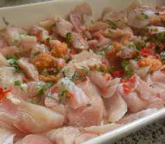 Ceviche mexicano de pescado