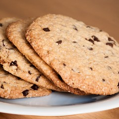 Cookies veganas con chips de chocolate