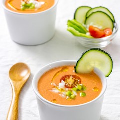 Gazpacho andaluz tradicional