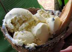 Helado de leche de coco