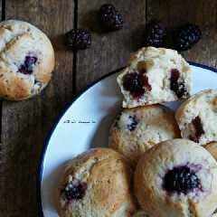 Muffins de queso de cabra