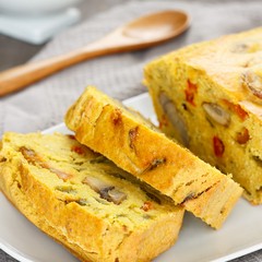 Pastel de verduras vegano