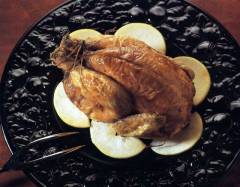 Pavo asado relleno