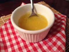 Salsa de caramelo con crema