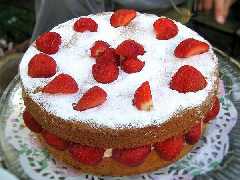 Tarta rellena de san valentín