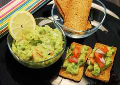 Tostadas con aguacate