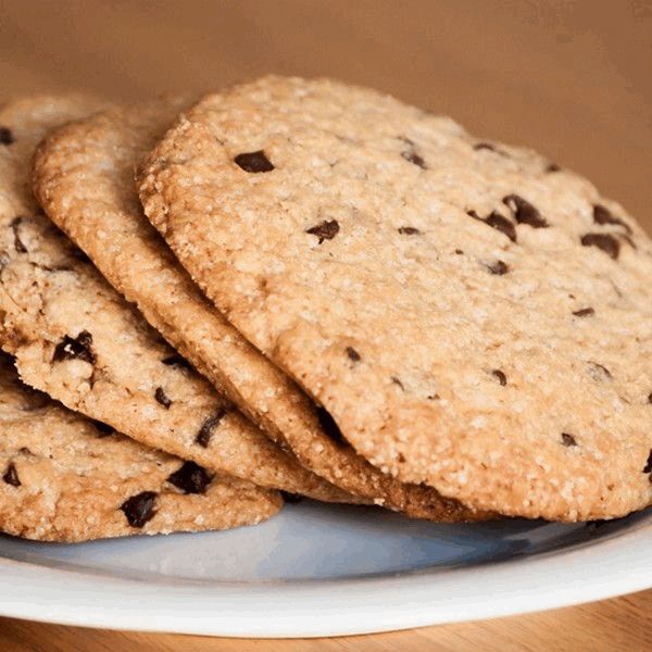 Cookies veganas con chips de chocolate