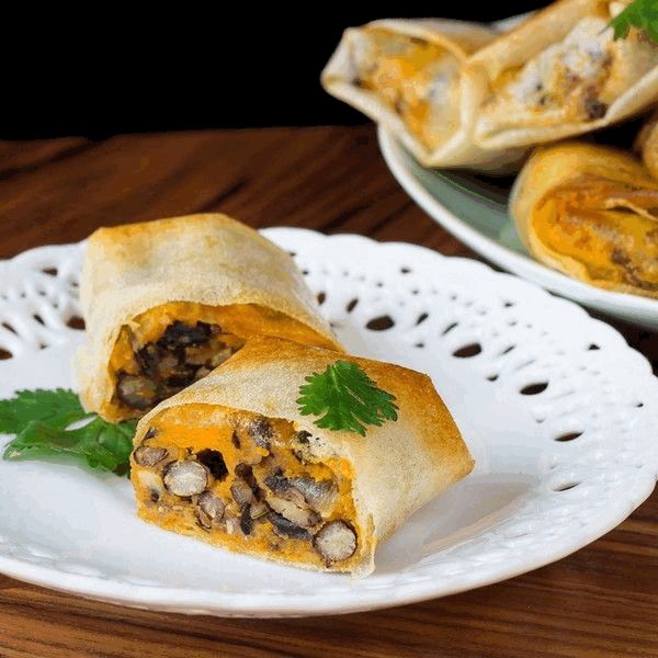 Empanadillas de calabaza y frijoles