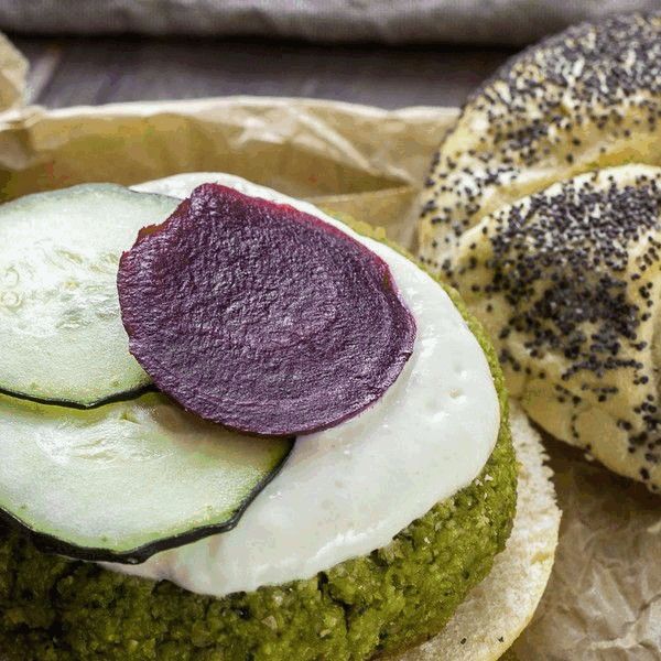 Hamburguesas de falafel al horno